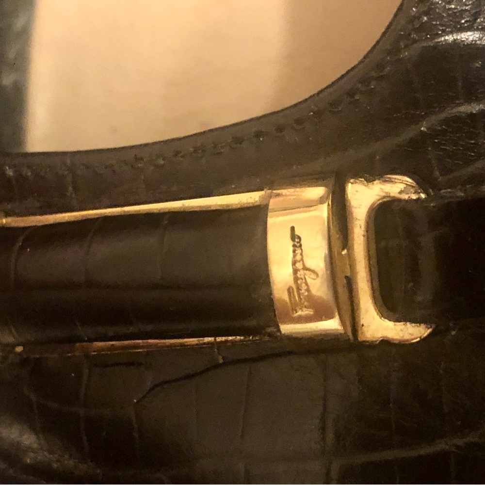 🎉 VINTAGE 1980’s BLK SALVATORE FERRAGAMO BLK FLATS! 💯 - Picture 6 of 9